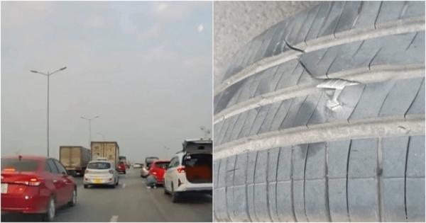 Hà Nội: Xác định “thủ phạm” khiến hàng loạt ô tô nổ lốp trên cầu Thanh Trì