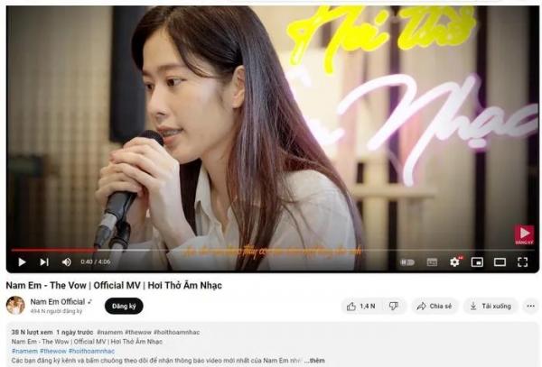 Bi hài của Nam Em: Livestream có lượt xem gấp mấy lần view MV ca nhạc