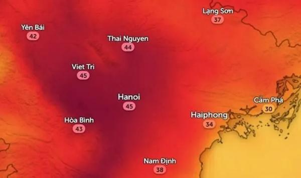 Ngày nào nắng nóng đỉnh điểm ở miền Bắc, Hà Nội nóng 45 độ C vào hôm nào?