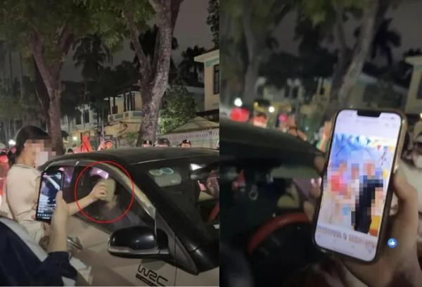 Hà Nội: Người phụ nữ cầm gạch chặn ô tô của đôi nam nữ, đập kính giữa đường