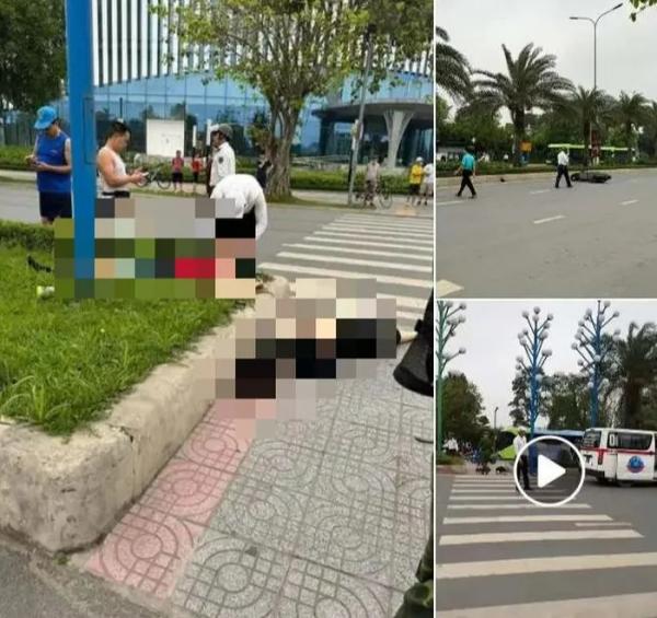 Hà Nội: Vợ t‌ử von‌g, chồng bị thương nặng sau tai nạn ở khu đô thị