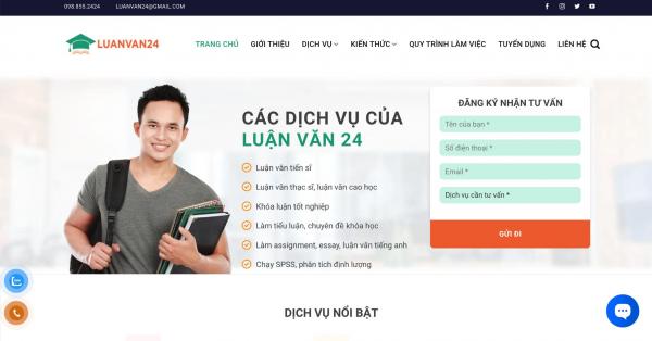 Luận văn 24 - Chuyên dịch vụ giáo dục luận văn, assignment, essay, tiểu luận chất lượng