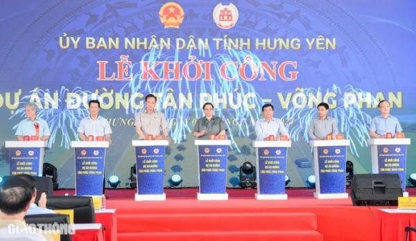 Thủ tướng phát lệnh khởi công tuyến đường 3.000 tỷ ở Hưng Yên
