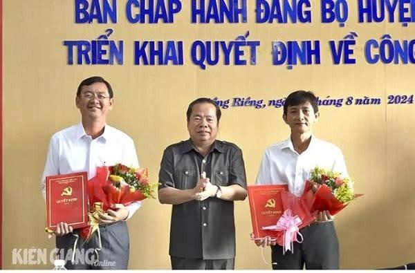 Phó Chánh thanh tra tỉnh Kiên Giang giữ chức Phó Bí thư Huyện ủy Giồng Riềng