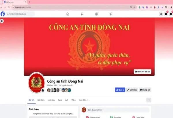 Công an tỉnh Đồng Nai lập trang Facebook tiếp nhận thông tin của dâ