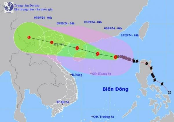 Bão số 3 giật trên cấp 17 hướng vào Vịnh Bắc Bộ, 5 tỉnh thành chịu tác động mạnh