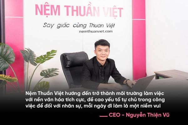 Đi làm vì tiền thôi là chưa đủ, ở Nệm Thuần Việt, chúng tôi “đi làm là phải vui”