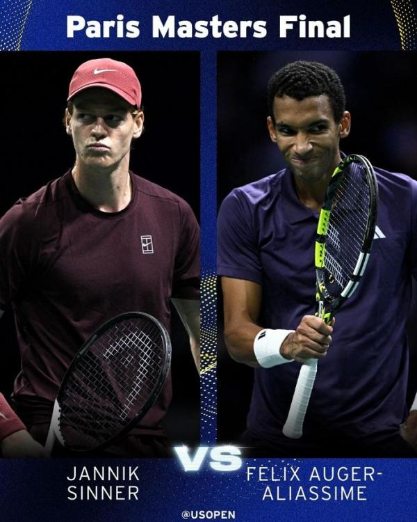 Sinner tốc thắng Zverev, thẳng tiến vào chung kết Paris Masters