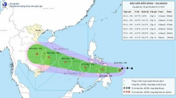 Bão số 13 sẽ đổ bộ khu vực nào trên đất liền nước ta?