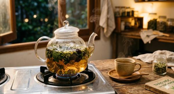 3 loại lá đun nước uống buổi tối giúp ngủ ngon và mát gan hơn mùa hè