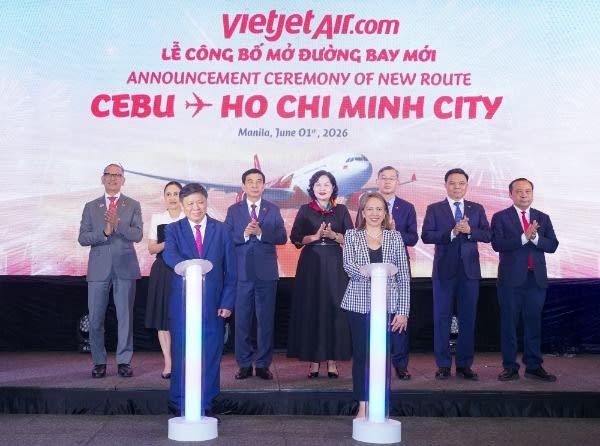Vietjet mở đường bay thẳng TP.HCM – Cebu, tăng cường kết nối chiến lược giữa Việt Nam và Philippines
