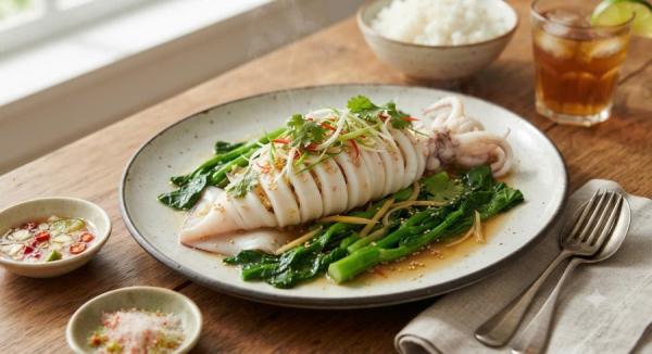 Thả thứ này vào hấp mực: Hết sạch mùi tanh, mực tươi ngon giòn sần sật