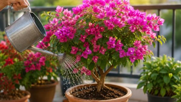 Chậu hoa giấy sợ nhất 2 thứ này, sửa ngay kẻo cây chỉ tốt lá mà chẳng chịu ra hoa
