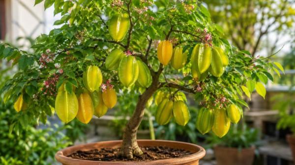 Trồng cây khế trong chậu, muốn sai quả phải đặc biệt chú ý điều này