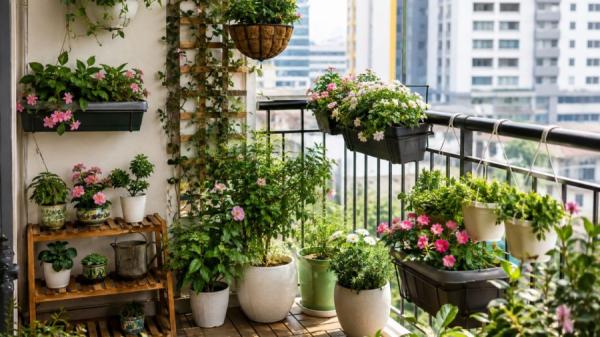 Trồng cây ở ban công: Chú ý điều này để vừa đẹp mắt vừa không ảnh hưởng tiêu cực